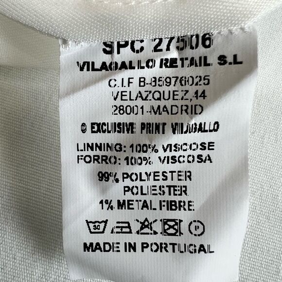 Vilagallo Blue V Neck 3/4 Sleeve Mini Dress New Size 38 - Picture 11 of 11